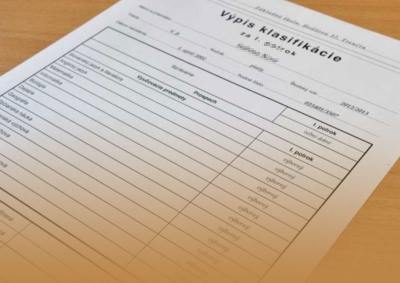 Usmernenie k vydávaniu výpisov hodnotenia za 1. polrok šk. roka 2020/2021