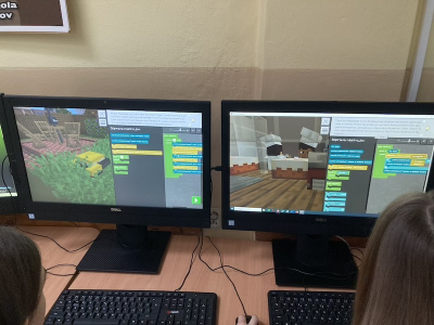 Svetový týždeň informatiky na našej škole: Objavovali sme AI s Minecraft for Education