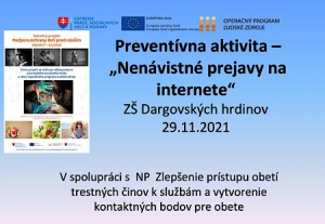 Webinár - Nenávistné prejavy na internete